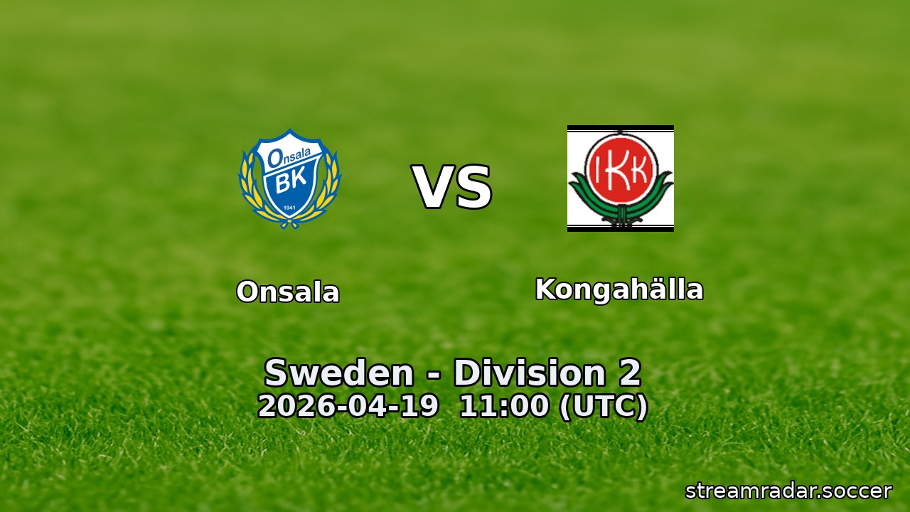 Onsala vs Kongahälla
