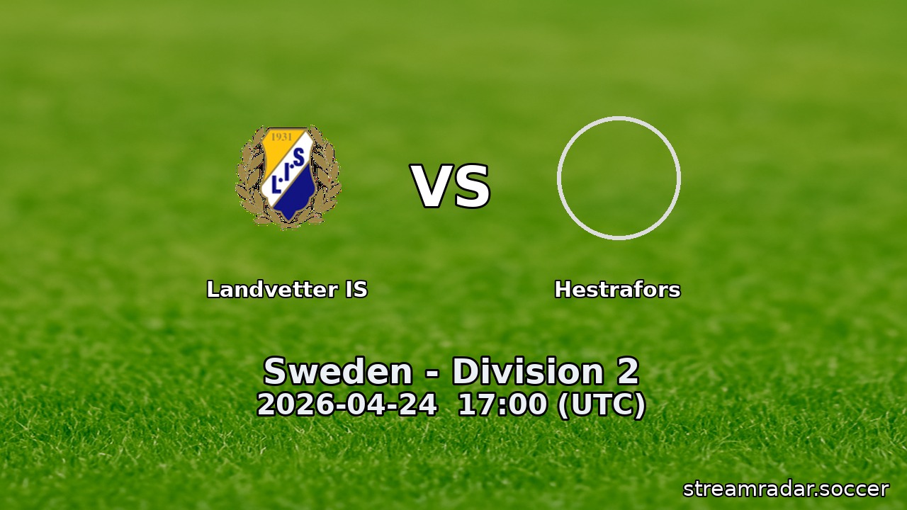 Landvetter IS vs Hestrafors
