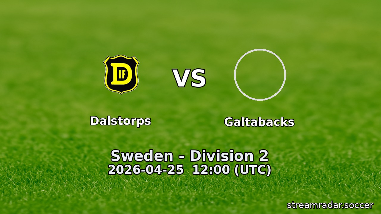 Dalstorps vs Galtabacks