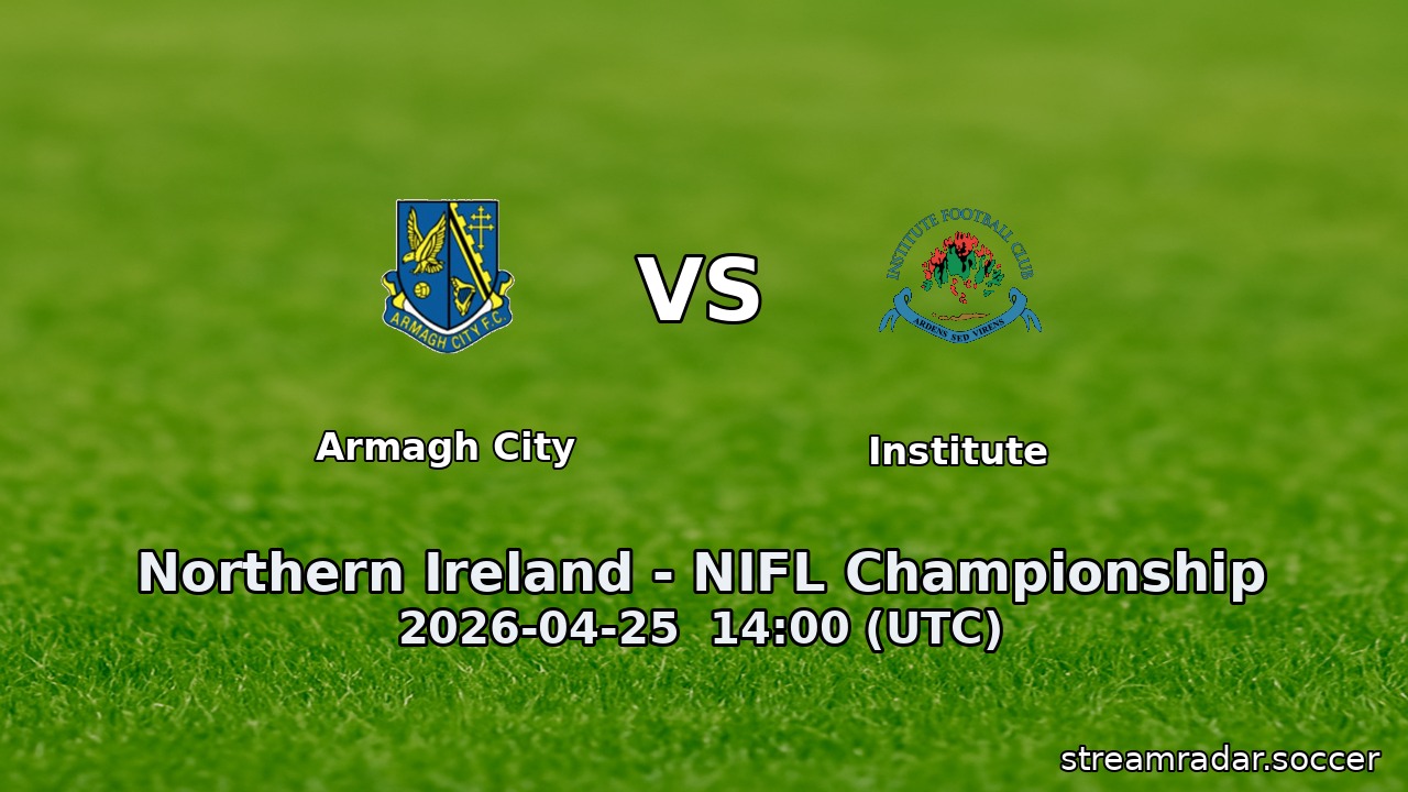 Armagh City vs Institute