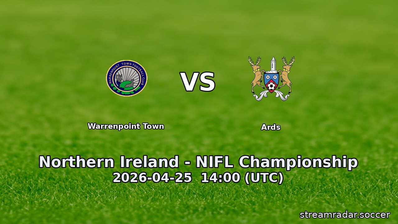Warrenpoint Town vs Ards