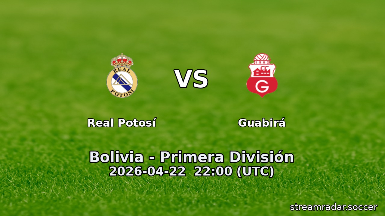 Real Potosí vs Guabirá