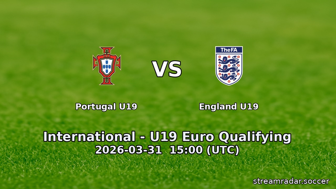Portugal U19 vs England U19