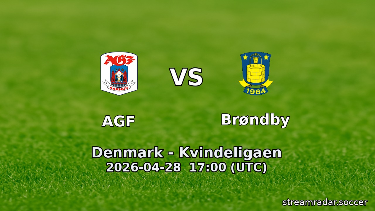 AGF vs Brøndby