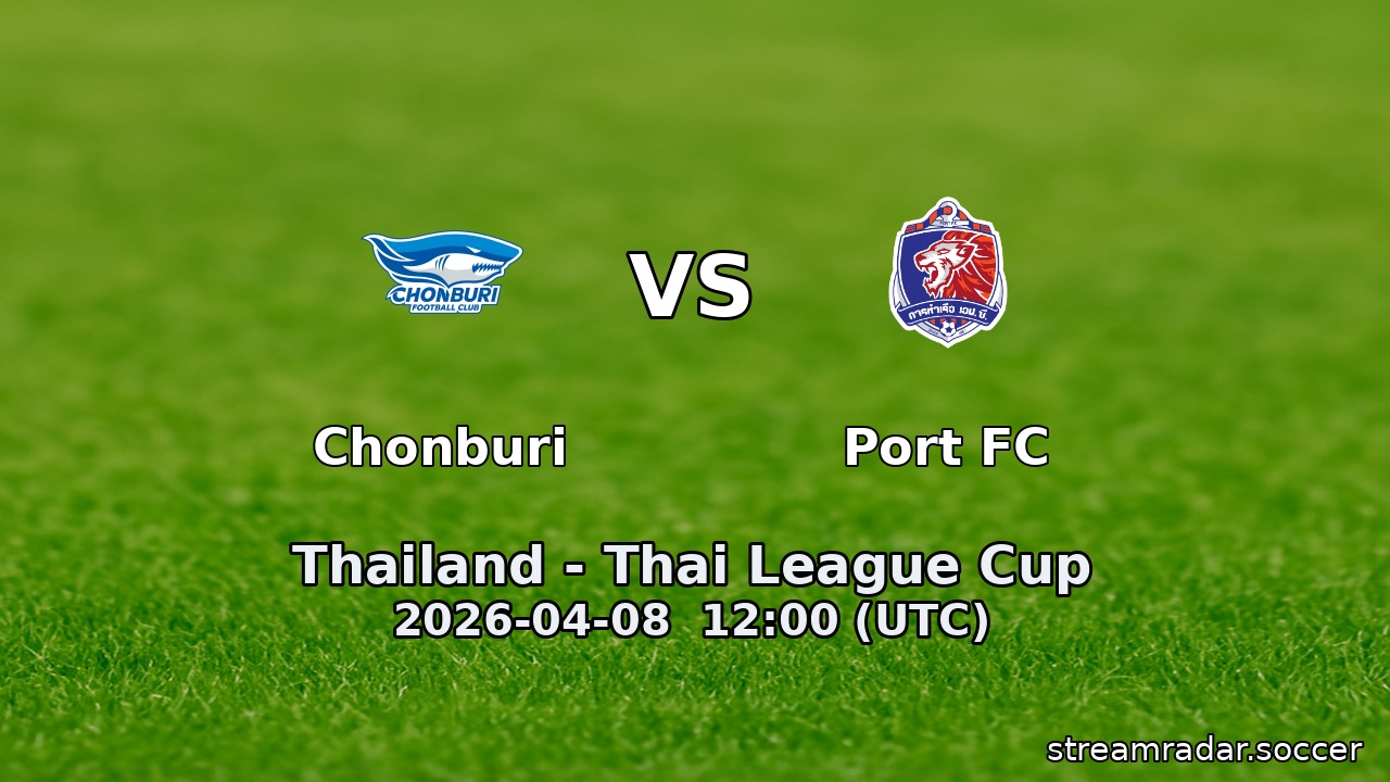Chonburi vs Port FC