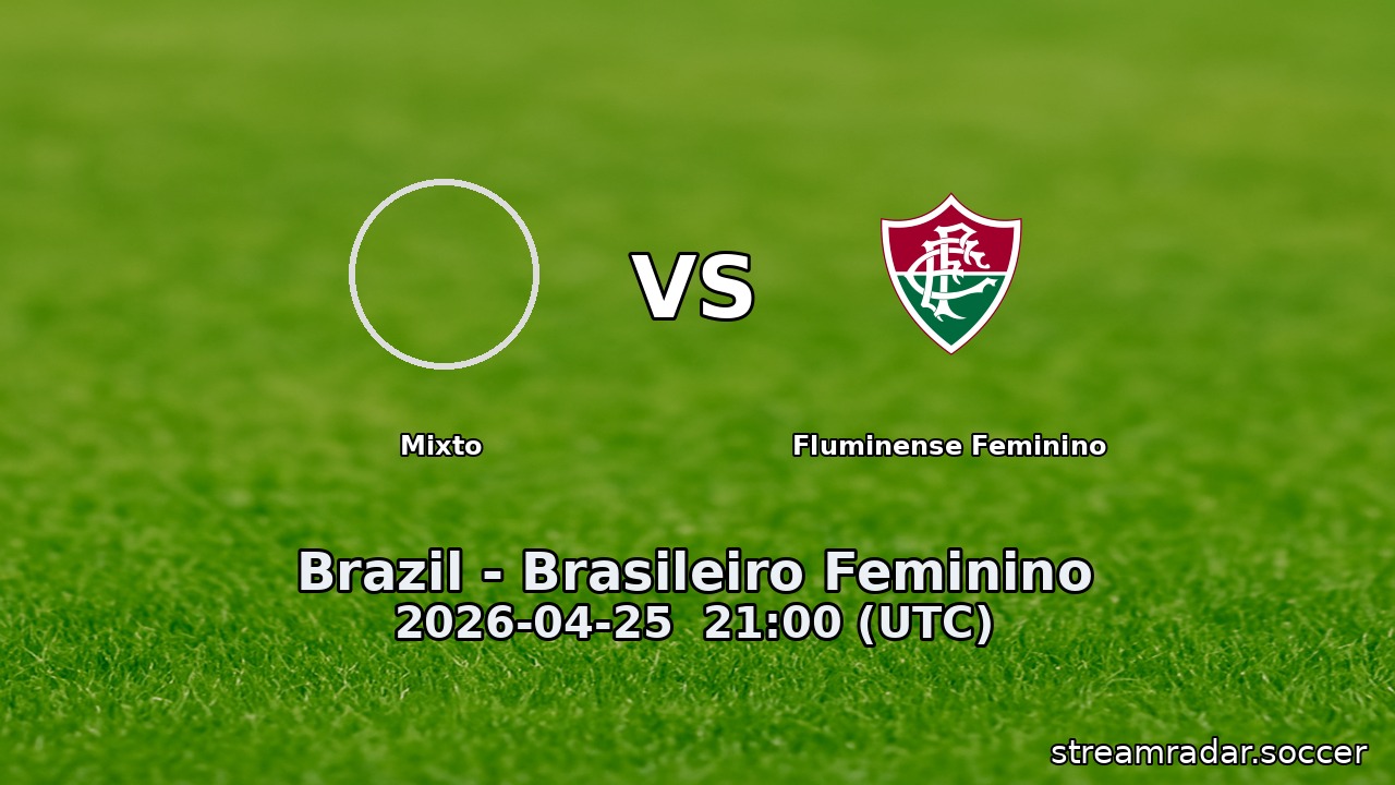 Mixto vs Fluminense Feminino