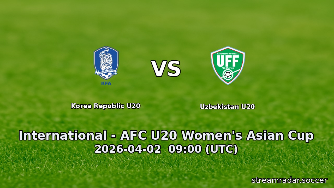Korea Republic U20 vs Uzbekistan U20