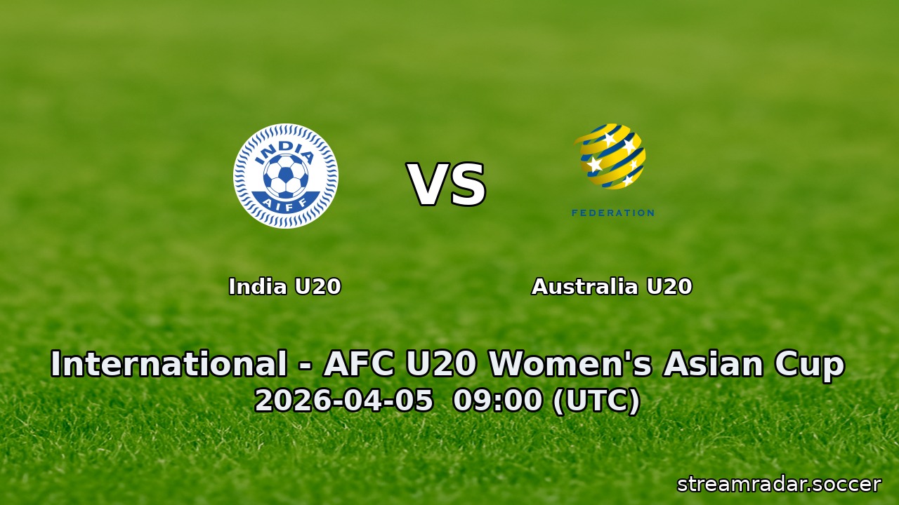 India U20 vs Australia U20