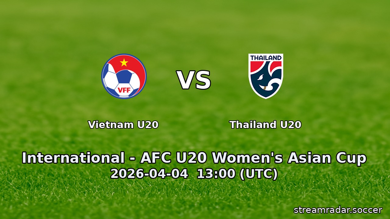 Vietnam U20 vs Thailand U20
