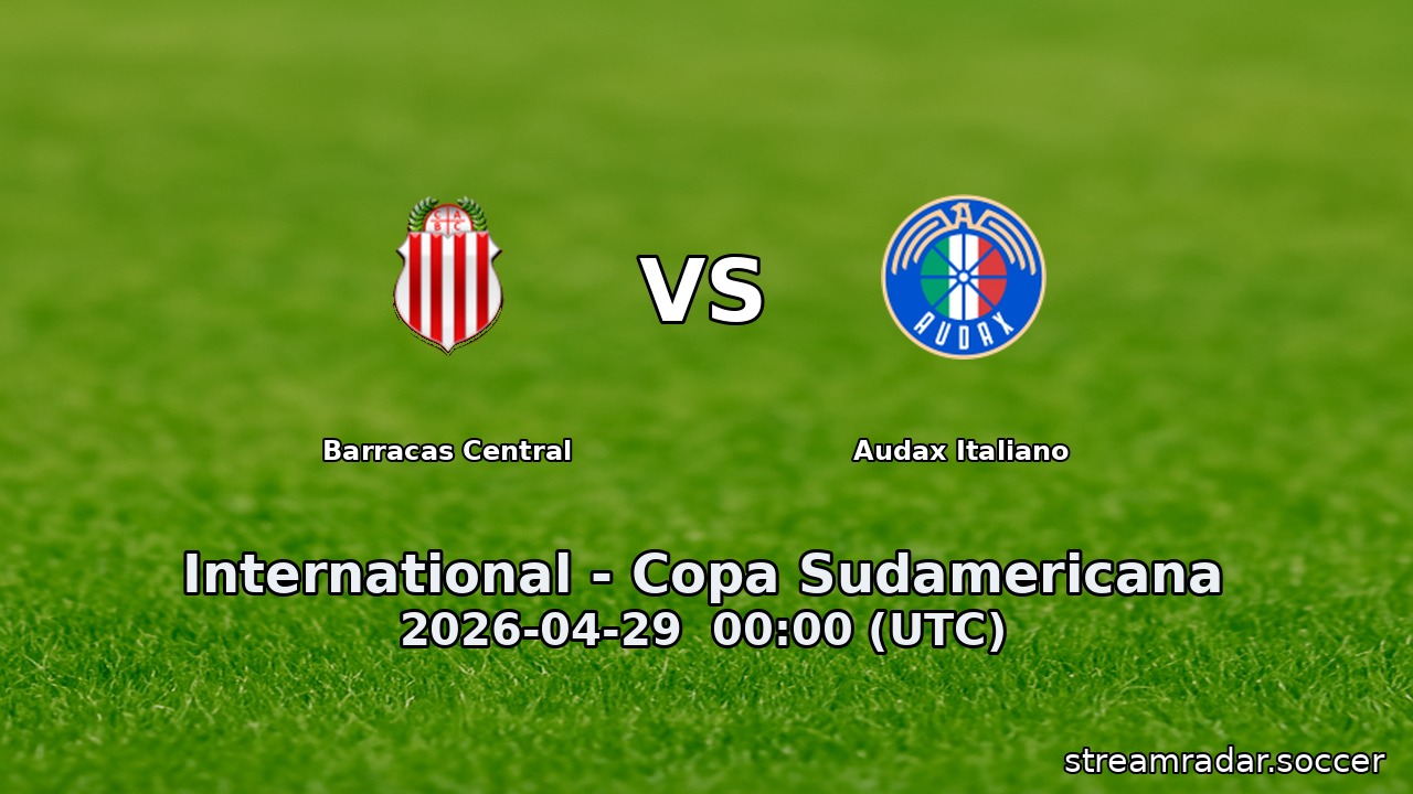 Barracas Central vs Audax Italiano