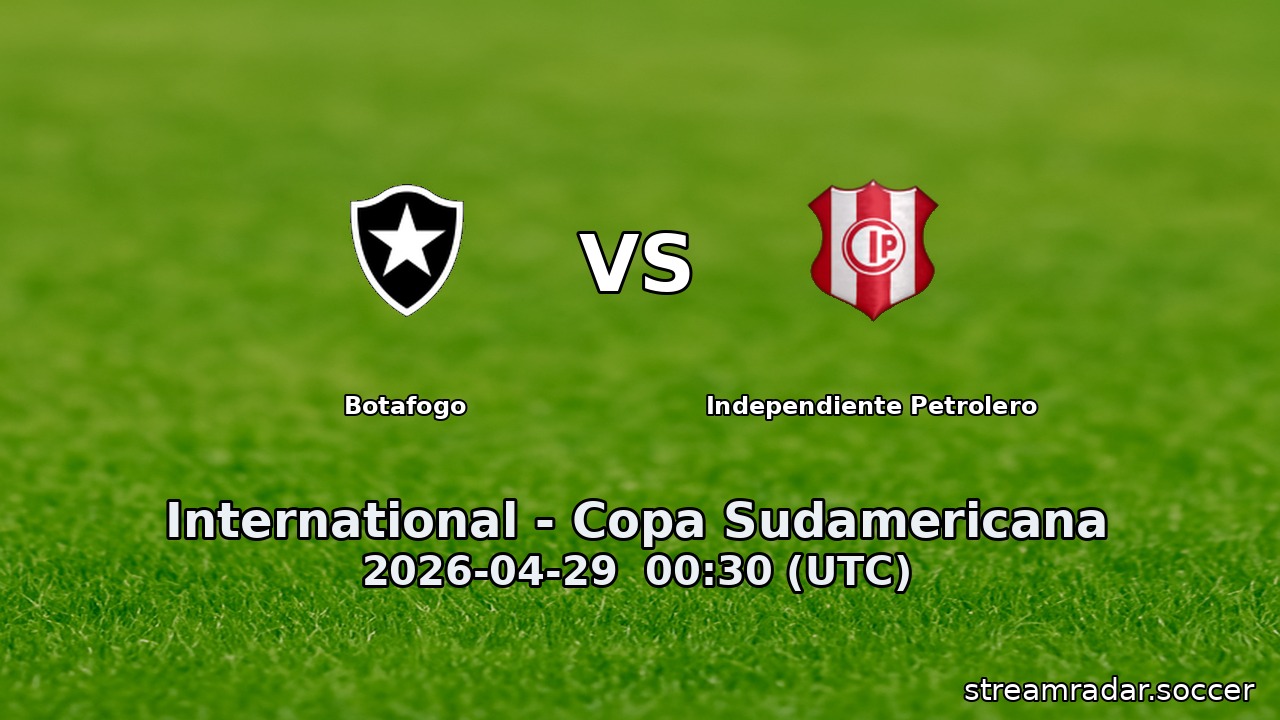 Botafogo vs Independiente Petrolero