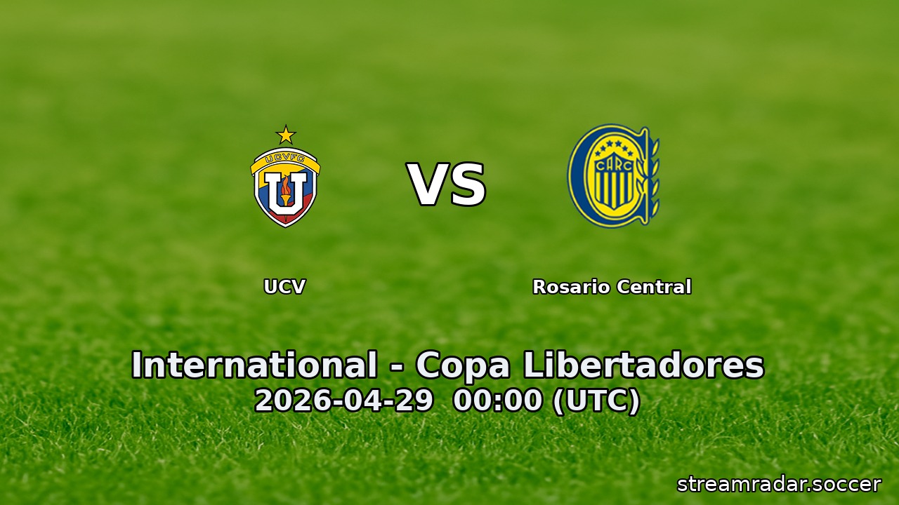 UCV vs Rosario Central