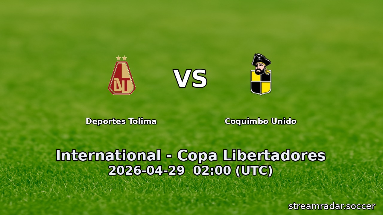 Deportes Tolima vs Coquimbo Unido