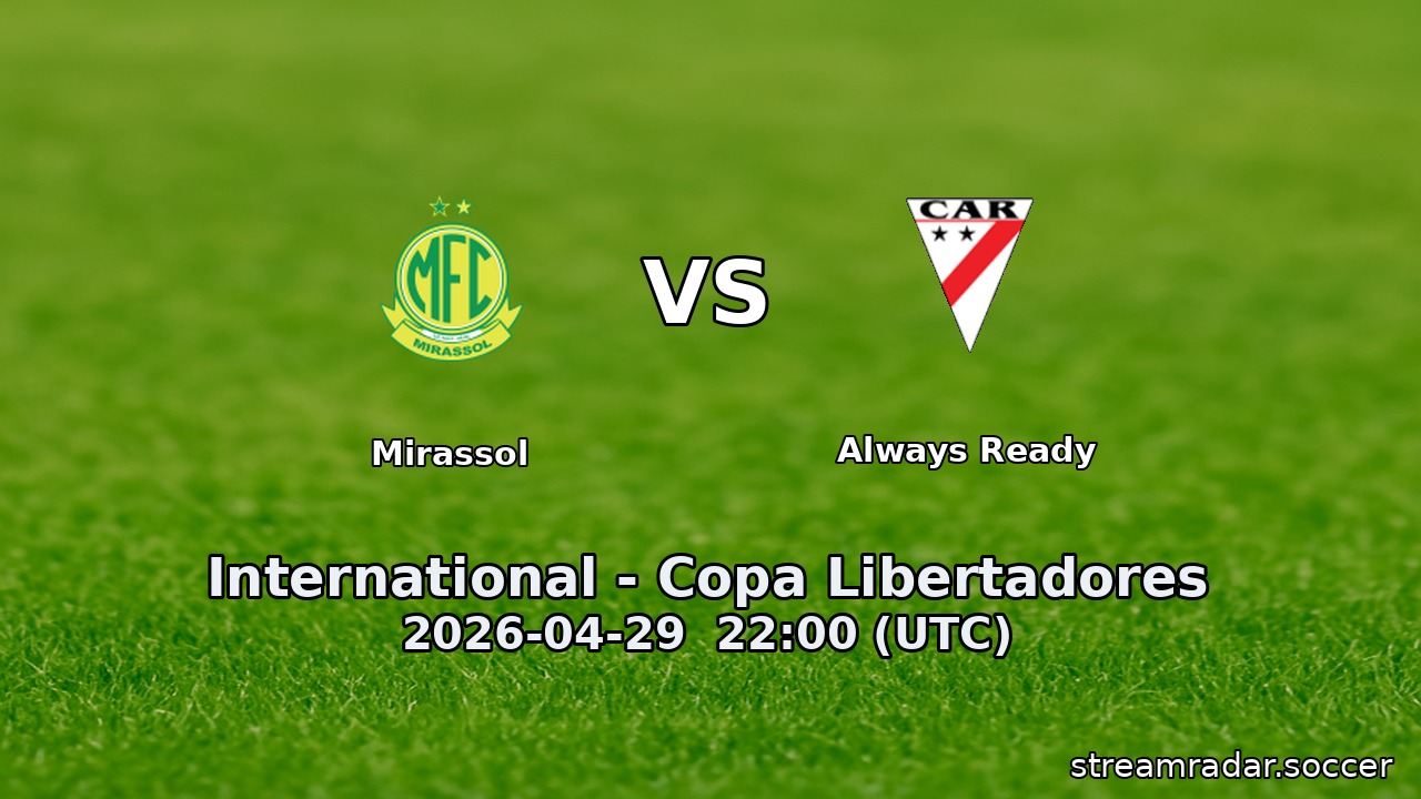 Mirassol vs Always Ready