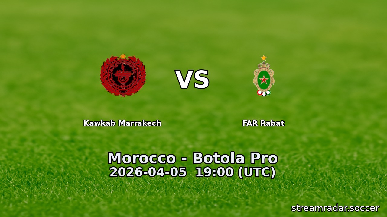 Kawkab Marrakech vs FAR Rabat