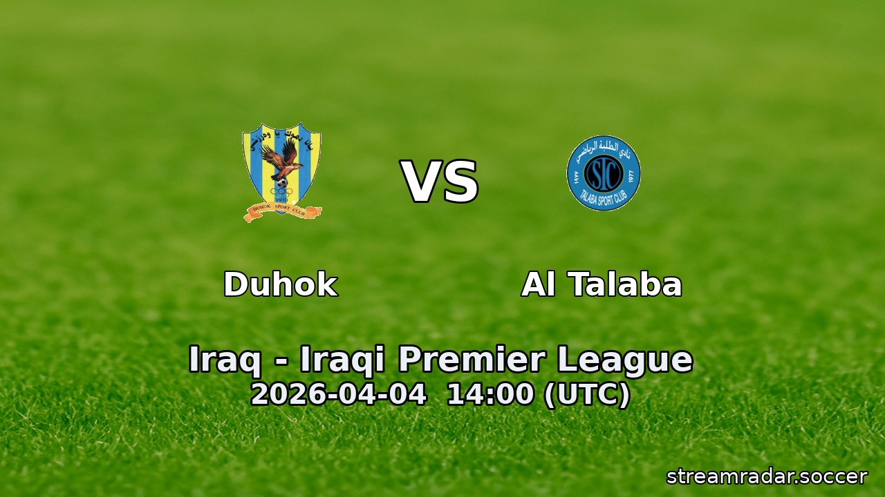 Duhok vs Al Talaba