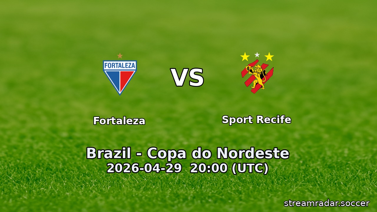 Fortaleza vs Sport Recife