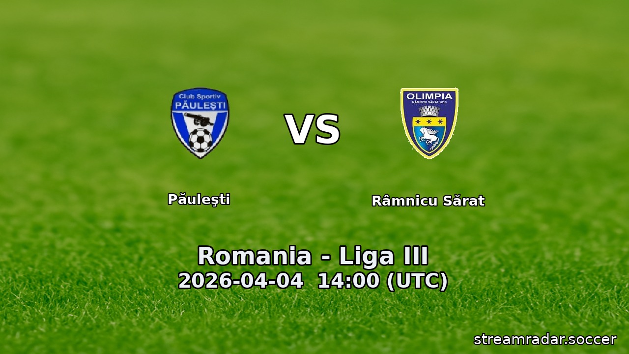 Păuleşti vs Râmnicu Sărat