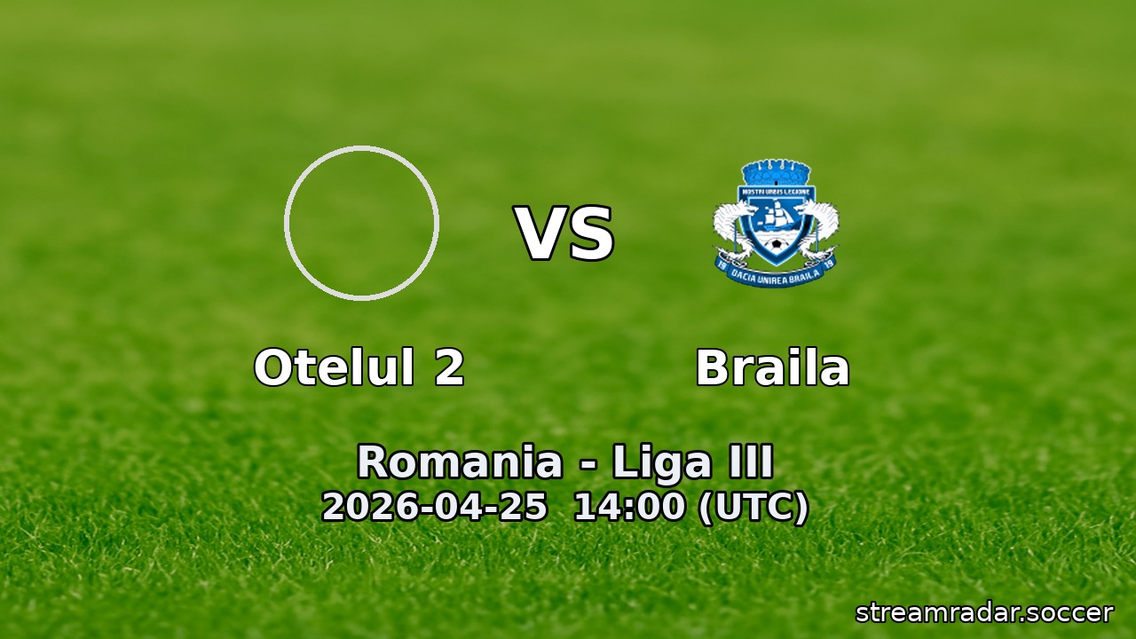 Otelul 2 vs Braila