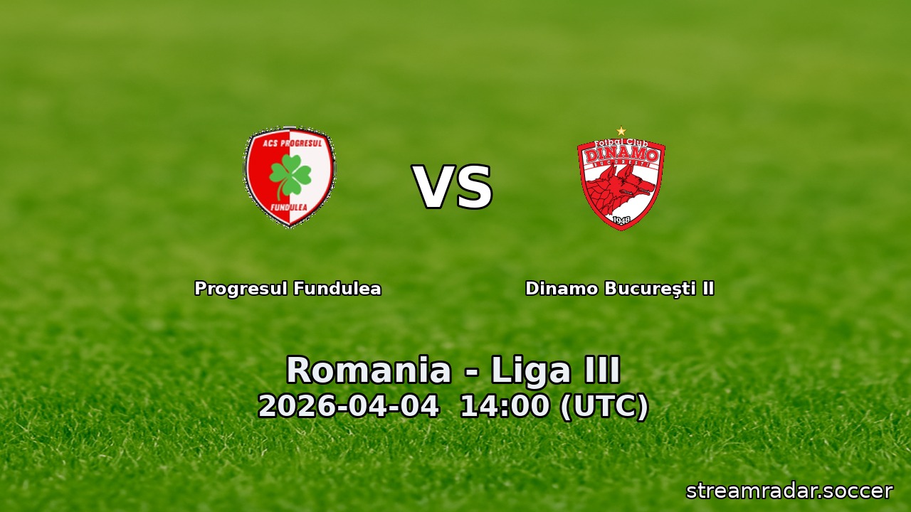Progresul Fundulea vs Dinamo Bucureşti II