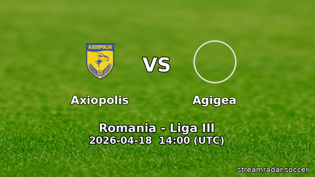 Axiopolis vs Agigea