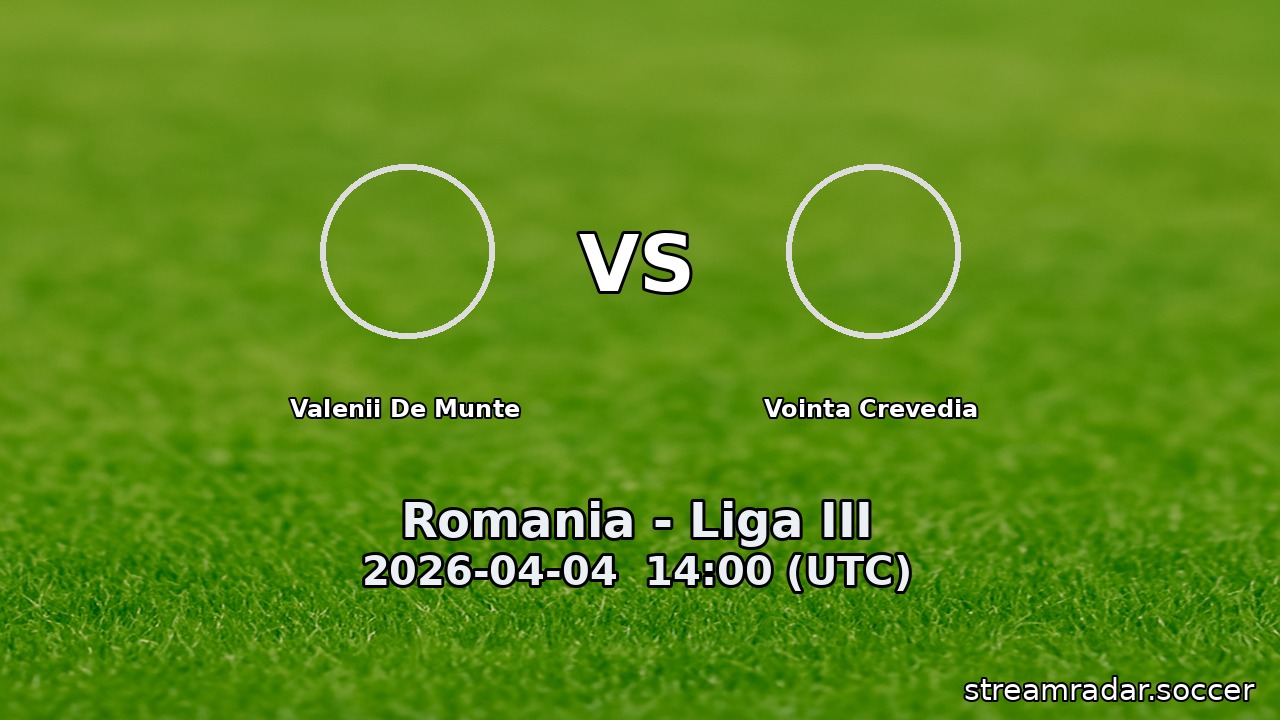 Valenii De Munte vs Vointa Crevedia