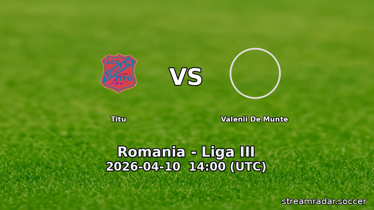 Titu vs Valenii De Munte