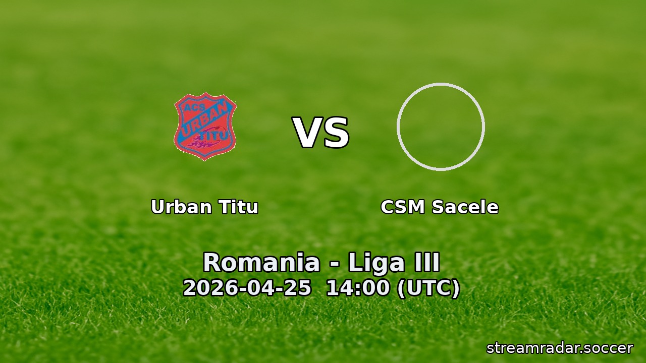 Urban Titu vs CSM Sacele