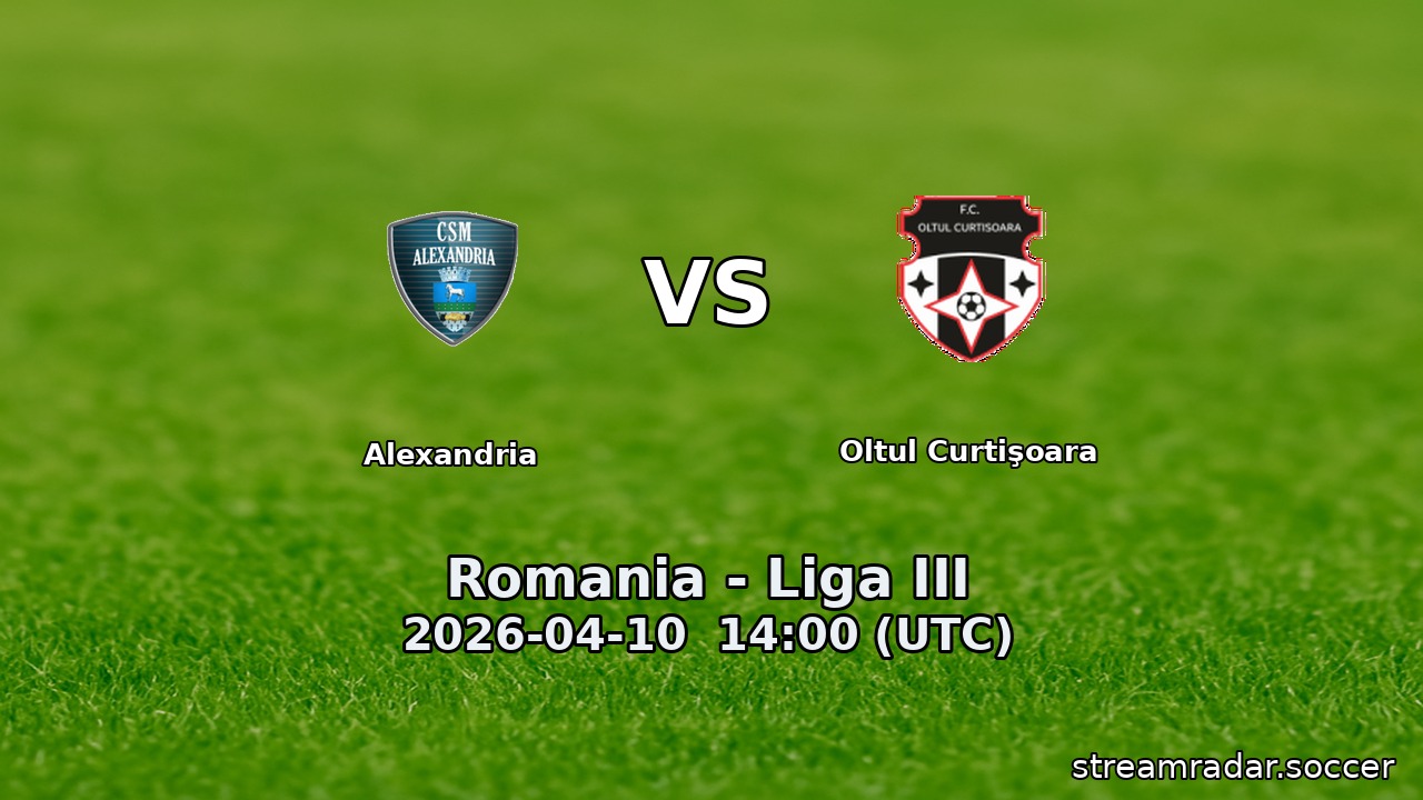 Alexandria vs Oltul Curtişoara