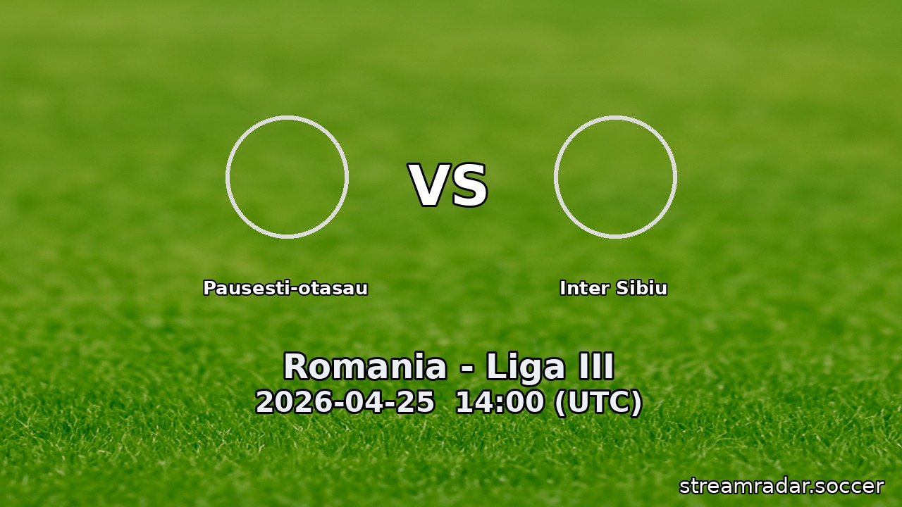 Pausesti-otasau vs Inter Sibiu