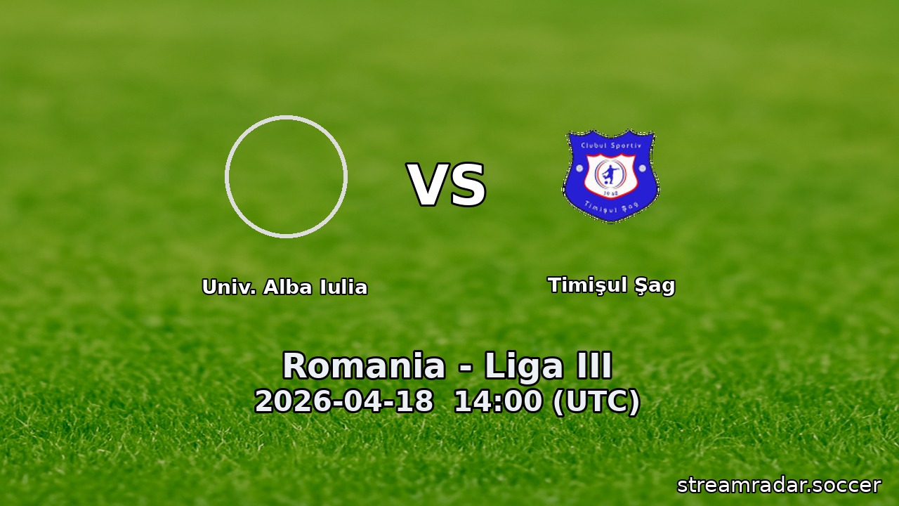 Univ. Alba Iulia vs Timişul Şag
