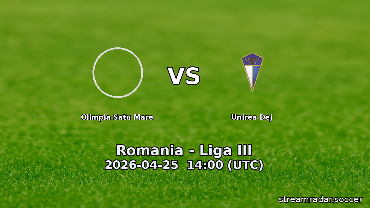 Olimpia Satu Mare vs Unirea Dej