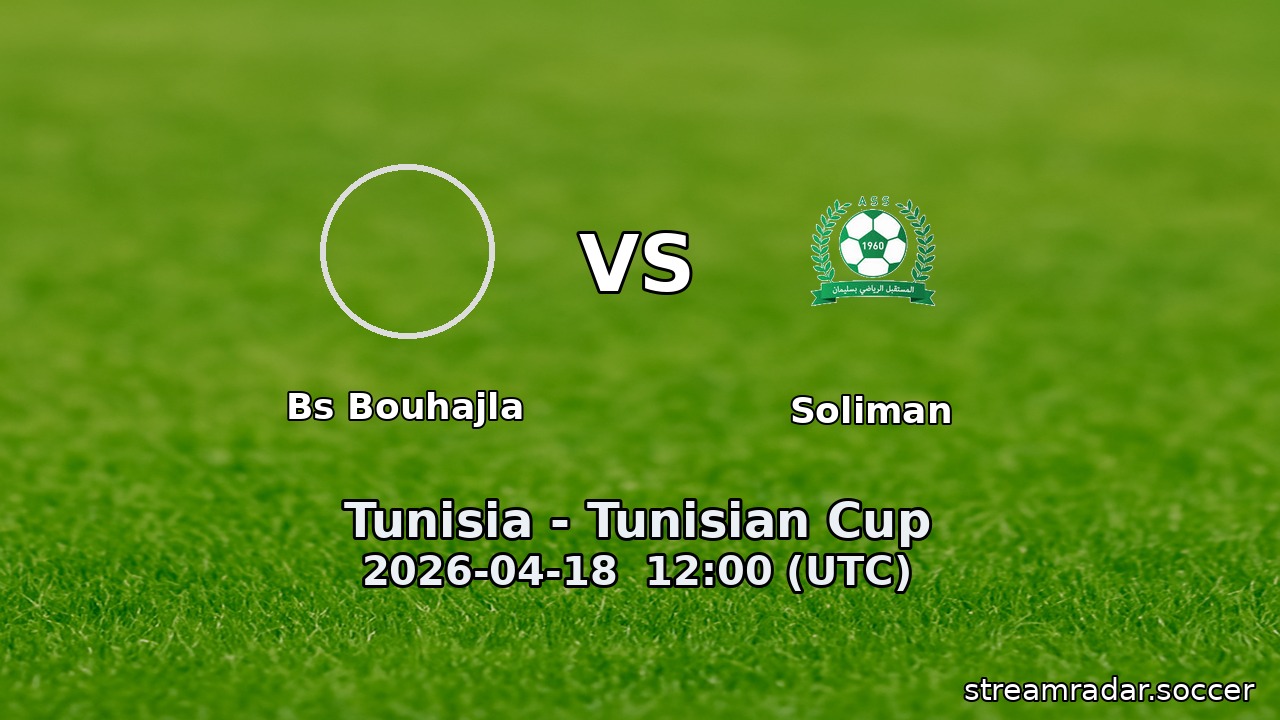 Bs Bouhajla vs Soliman