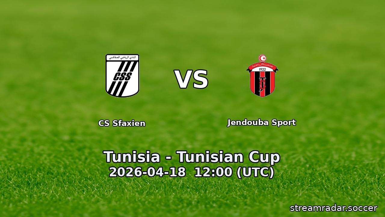 CS Sfaxien vs Jendouba Sport