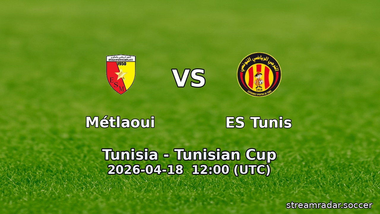 Métlaoui vs ES Tunis