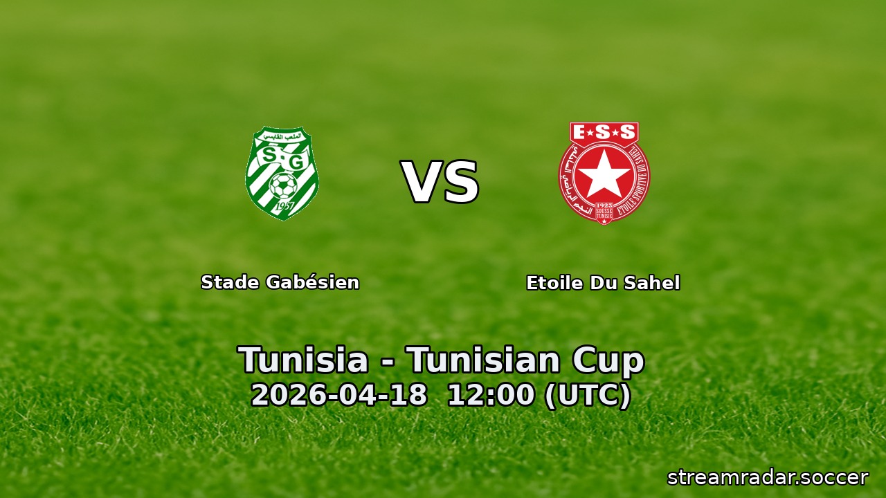 Stade Gabésien vs Etoile Du Sahel
