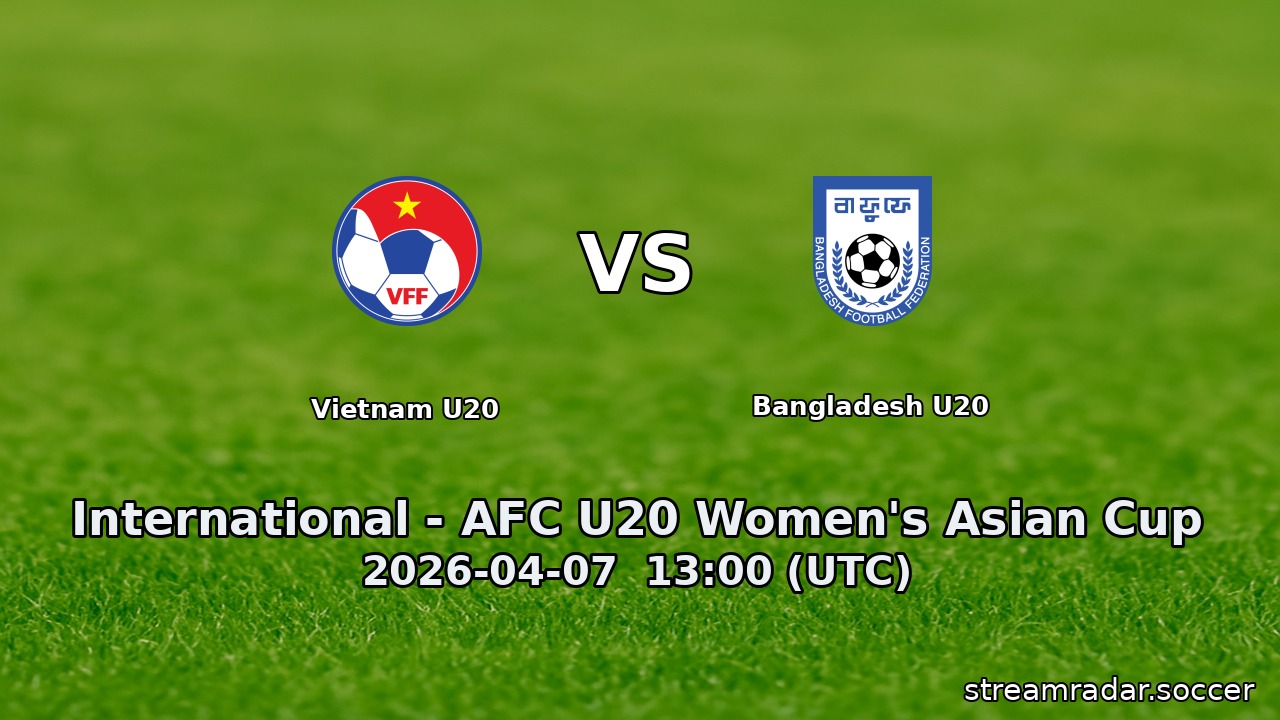 Vietnam U20 vs Bangladesh U20