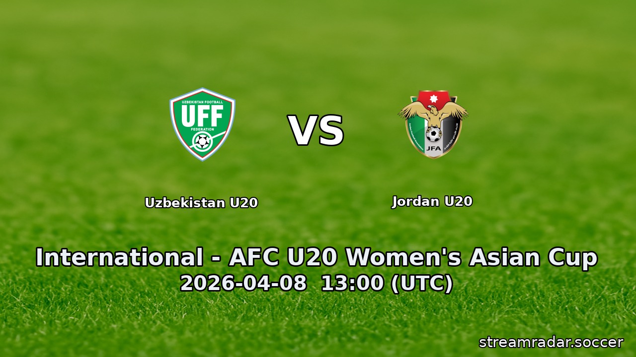 Uzbekistan U20 vs Jordan U20