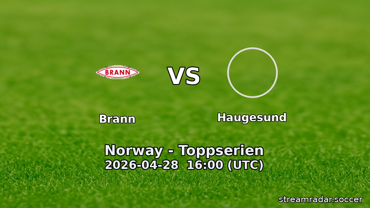 Brann vs Haugesund