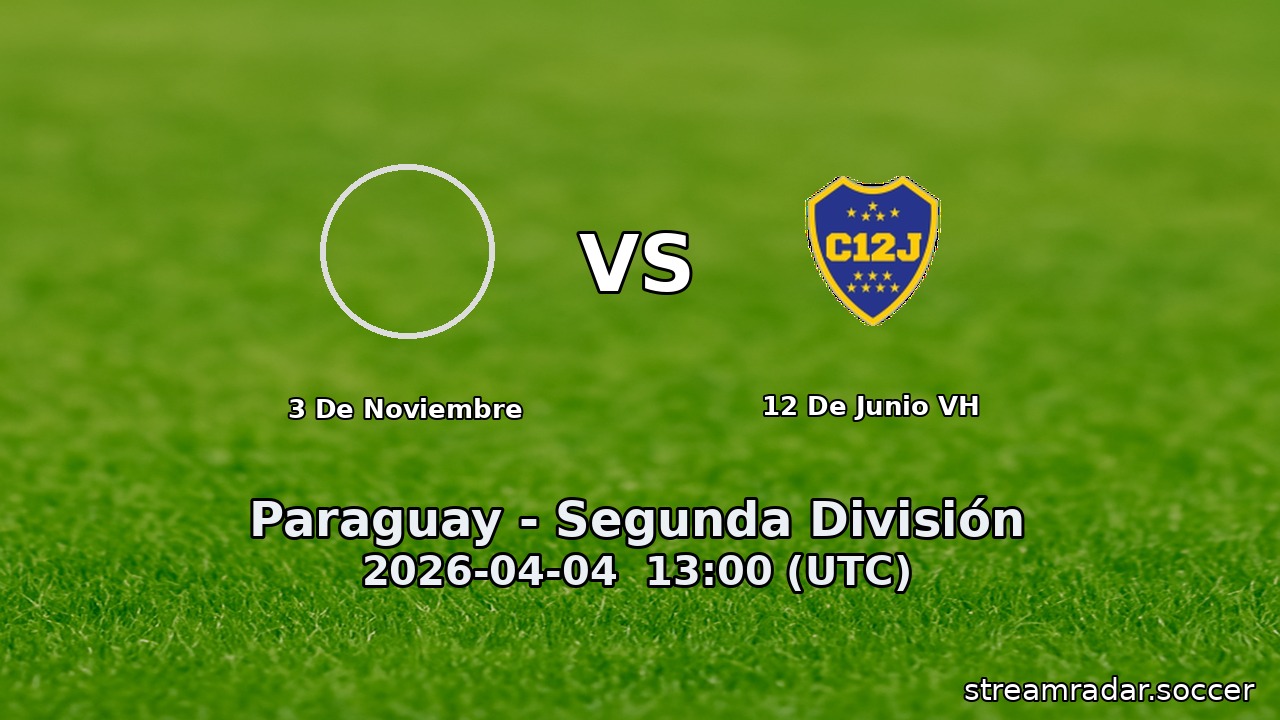 3 De Noviembre vs 12 De Junio VH