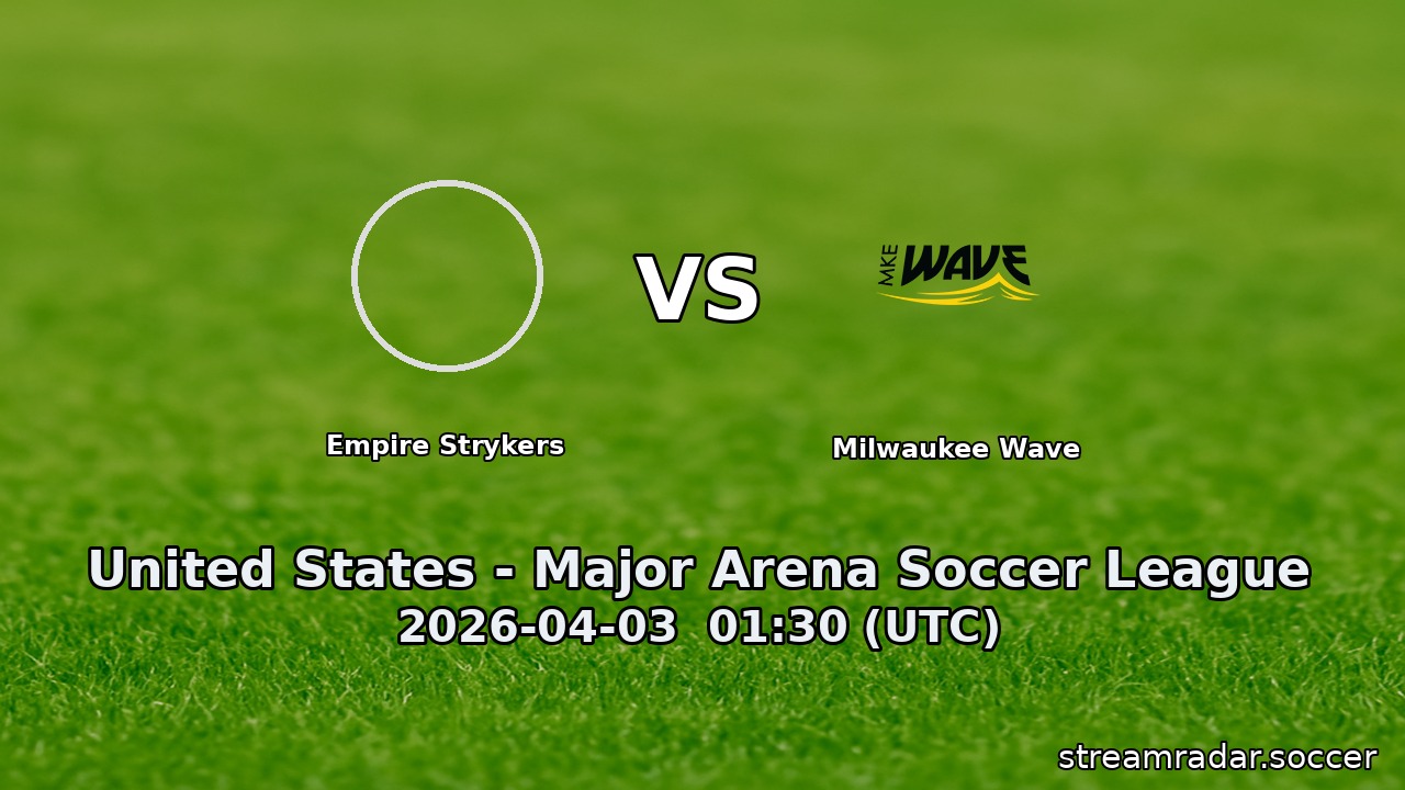 Empire Strykers vs Milwaukee Wave