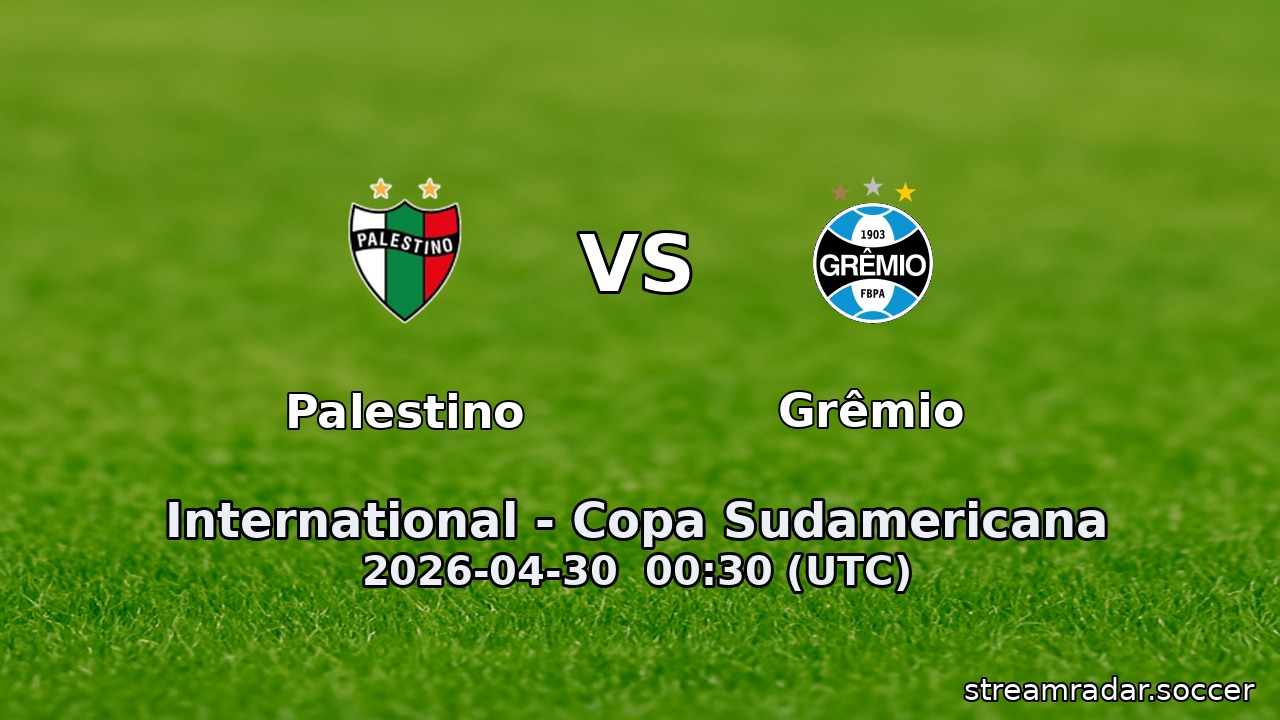 Palestino vs Grêmio