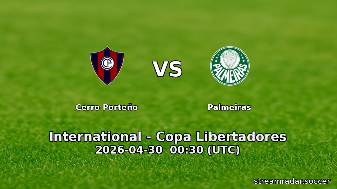 Cerro Porteño vs Palmeiras
