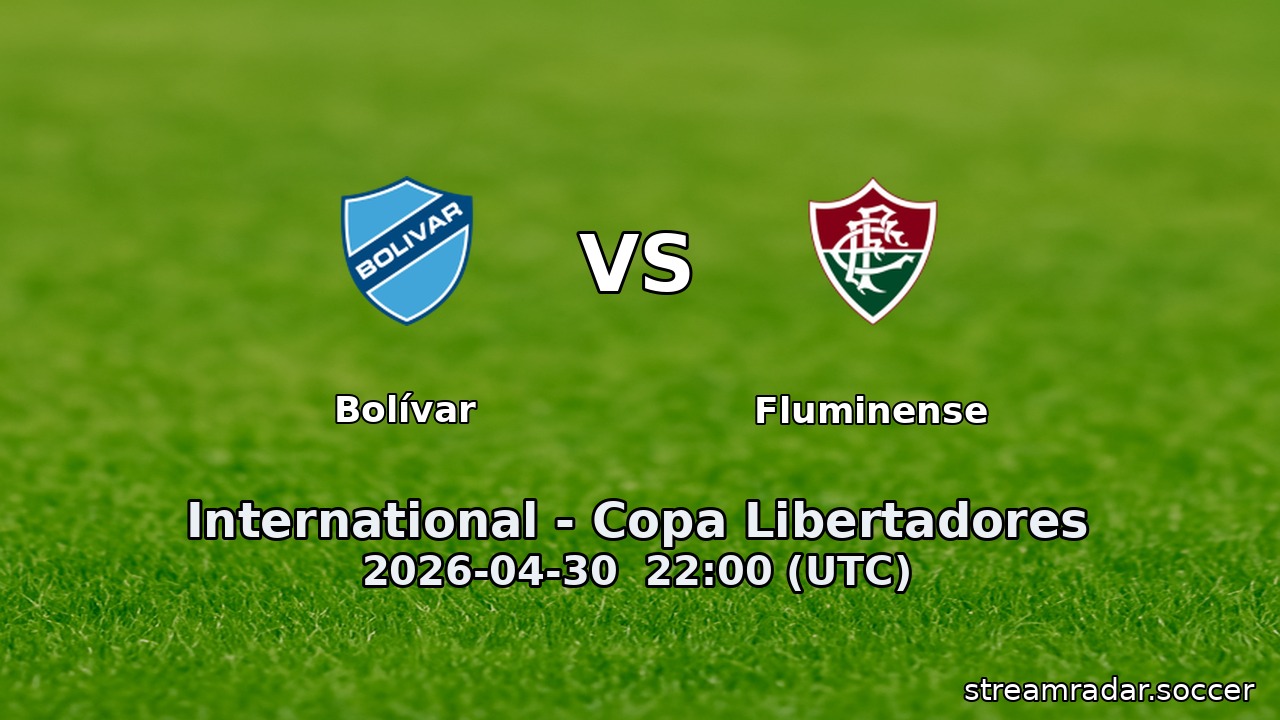 Bolívar vs Fluminense