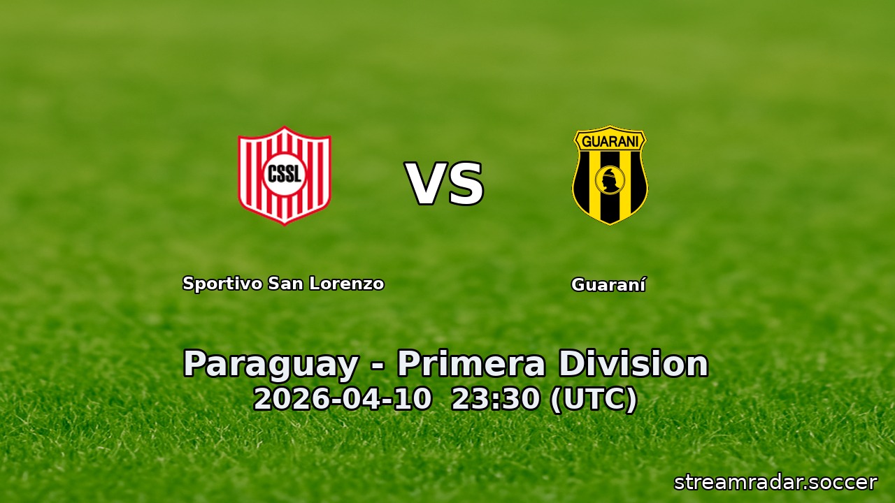 Sportivo San Lorenzo vs Guaraní