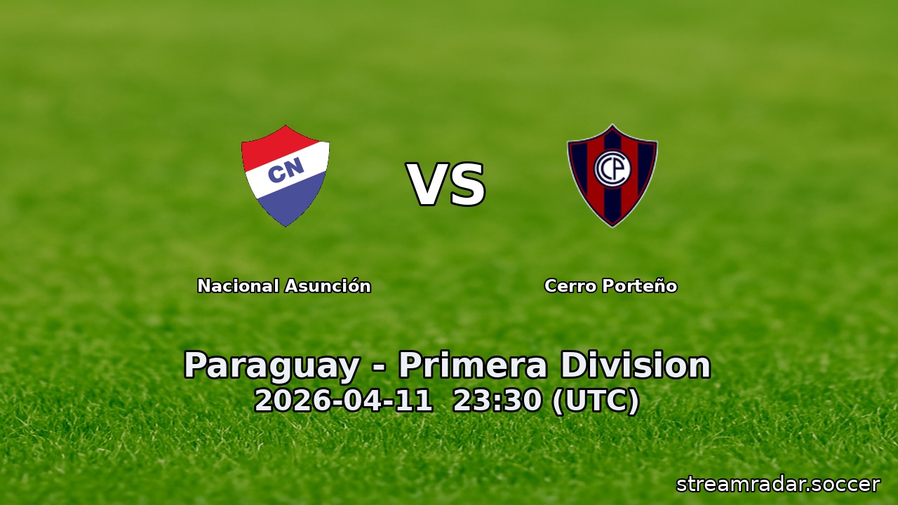 Nacional Asunción vs Cerro Porteño