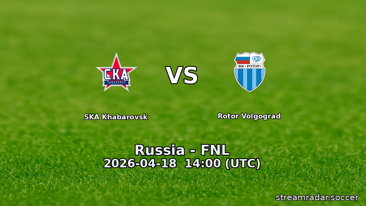 SKA Khabarovsk vs Rotor Volgograd