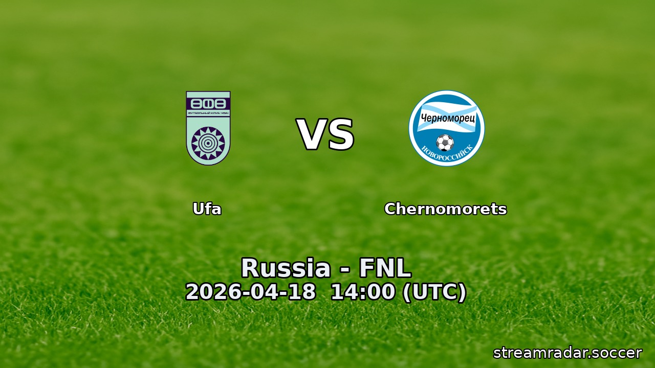 Ufa vs Chernomorets