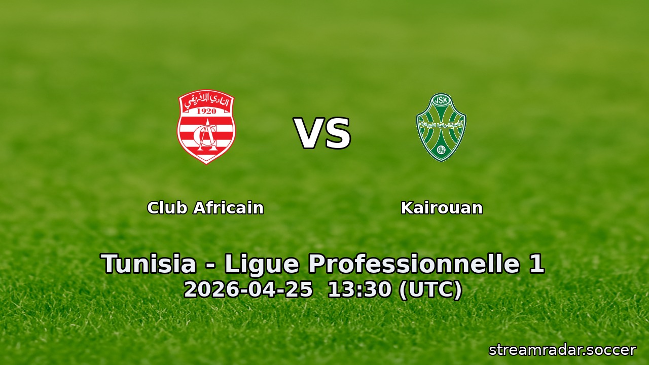 Club Africain vs Kairouan
