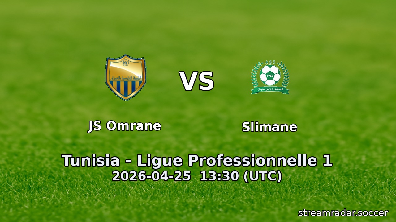 JS Omrane vs Slimane
